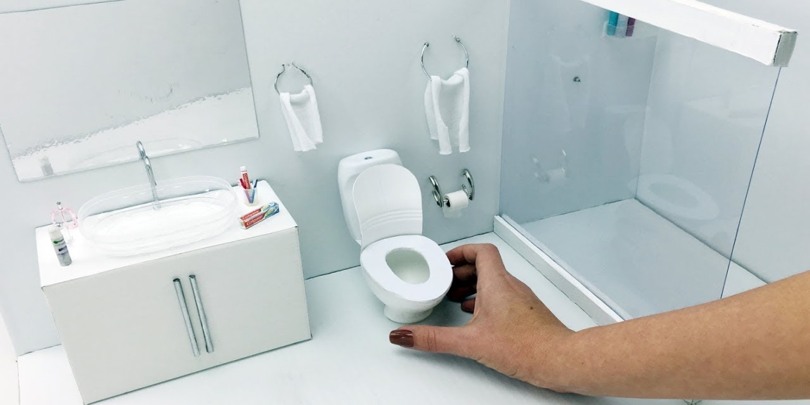DIY Miniature - Bathroom for Barbie Dolls - Hacks And Crafts DIY Miniature - Bathroom for Barbie Dolls - Hacks And Crafts